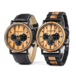 Wood and Stainless Steel Watches